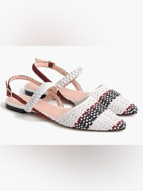 J. Crew Woven Flats Size 10